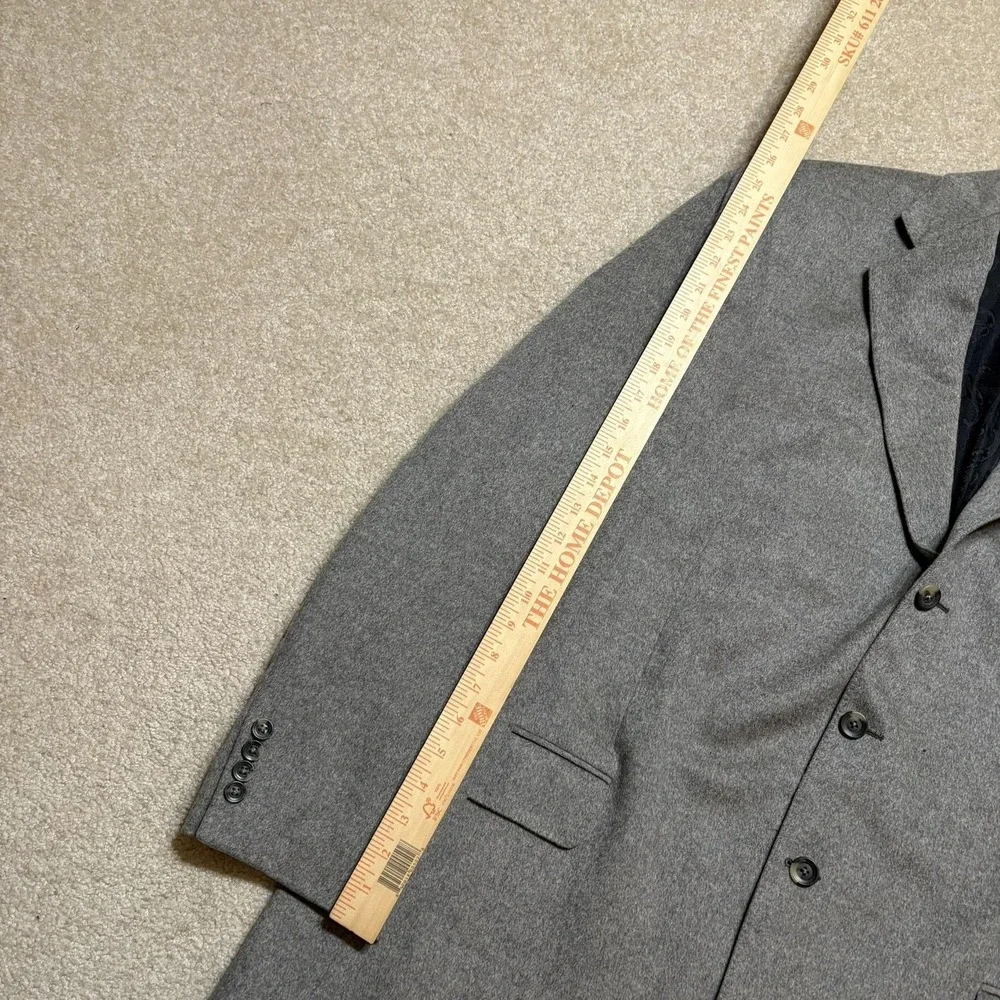 Arnold Brant Blazer Mens 46 Gray‎ Cashmere Mink Sport Coat Made Canada